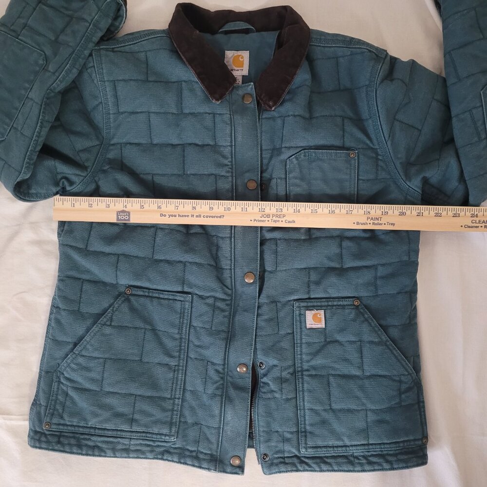 Carhartt Blue Quilted Jacket Womens Size M New Hope Teal - Picture 12 of 15